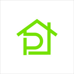 P home logo design