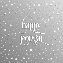 Illustration of Pongal festival for the celebration.