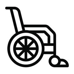 
A trendy solid icon of wheelchair, immobility 
