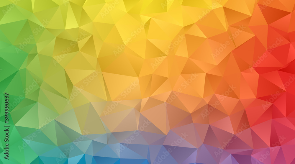 Canvas Prints rainbow spectrum low poly background