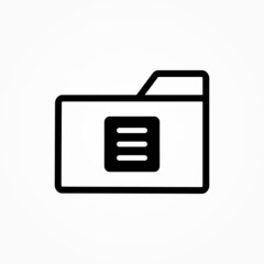 sign folder icon