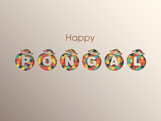 Illustration of Pongal festival for the celebration.