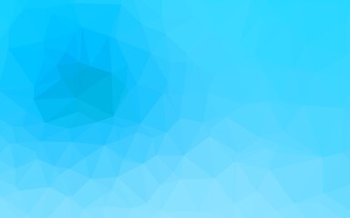 Obraz premium Light BLUE vector polygon abstract backdrop.