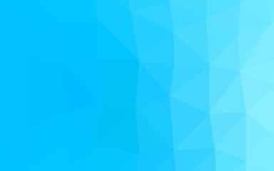 Obraz premium Light BLUE vector blurry triangle template.