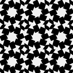 black and white symmetrical patterns. seamless image.