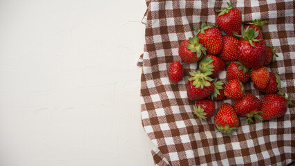 strawberry on a wooden background
