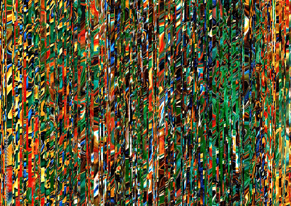 Poster abstract multicolored background. effect of paper cut into strips. irregular vertical lines pattern 
