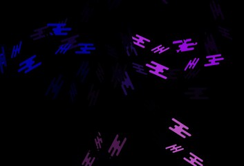 Dark Pink, Blue vector texture with colorful lines.