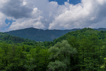 clouds over mountain
