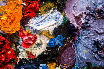 oil paint background and colors 
