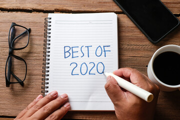 Writing and preparing for new year 2021 resolutions