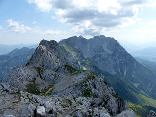 Scheffauer mountain via ferrata, Tyrol, Austria