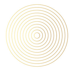 Concentric gold color circle elements. Element for graphic web design, Template for print, textile, wrapping, decoration, vector illustration