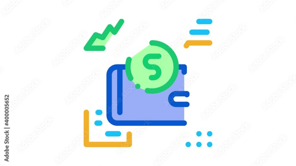 Poster learning functions parsing icon animation. color learning functions parsing animated icon on white b