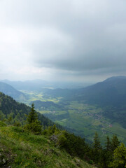 Fototapeta na wymiar Mountain tour to Seebergkopf mountain, Bavaria, Germany