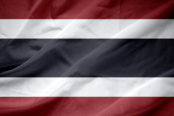 Flag of Thailand. Close up.