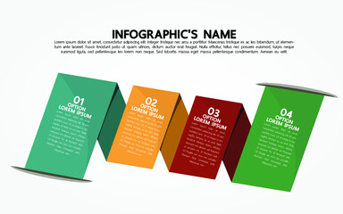Timeline lable infographic template