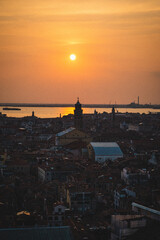 Fototapeta na wymiar Sonnenuntergang in Venedig