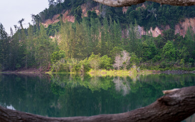 Landscape view of lake and mountain