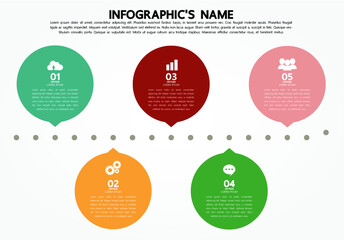 Timeline infogrpahic template for smart business presentation