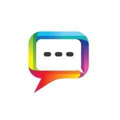 Fototapeta premium Speech bubble logo images