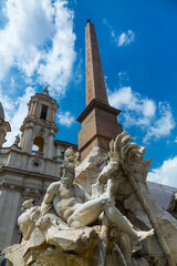 Fototapeta na wymiar Piazza Navona, Rome, Italy, Europe