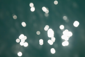 Blur image of sea waves with bubble.