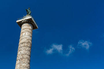 Trajan's Column, Trajan's Forum, Imperial Forums, Rome, Italy, Europe