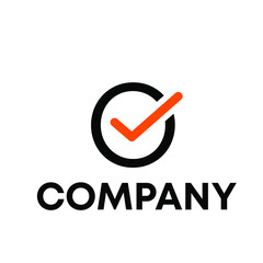 letter O check logo 