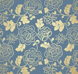 wedding card design, paisley floral pattern , India	