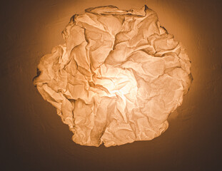 paper lamp bottom view