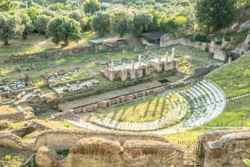Ancient Roman Theatre in Sessa Aurunca, Italy