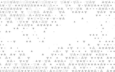 Light Silver, Gray vector template with crystals, triangles.