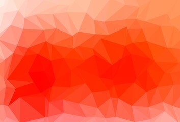 Obraz premium Light Red vector polygonal background.