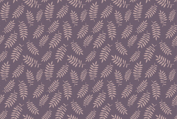 Palm leaves seamless pattern. Floral simple pattern. Vector illustration