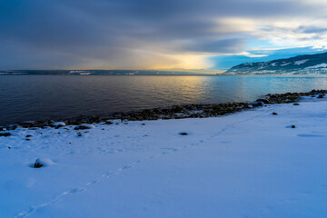 winter by the lake