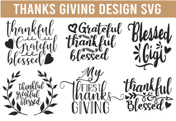 Thanksgiving, Thanks giving  SVG design bundle Cut Files for Cutting Machines like Cricut and Silhouette