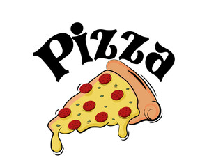 pizza salami with cheese and mozzarella, Realistic 3D Illustration