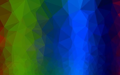 Dark Multicolor, Rainbow vector polygonal template.
