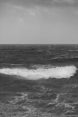 breaking wave in the sea