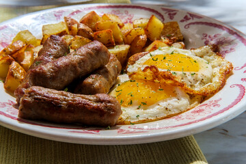 Sunny Side Up Eggs Sausage