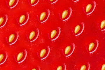Fresh Strawberry texture close up background