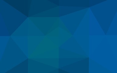 Light BLUE vector triangle mosaic texture.