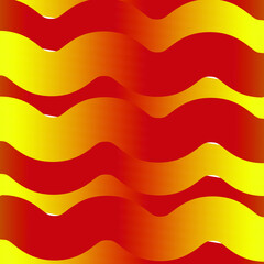 Orange brown wavy lines abstract background