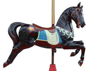  Cheval de bois d'un carrousel © hcast