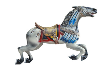 Fototapeta premium Cheval de bois d'un carrousel 