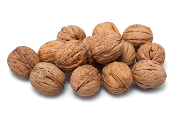 walnuts isolated on a white background