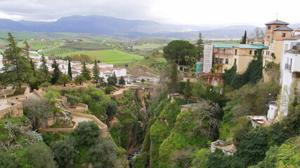 Fototapeta na wymiar Blick auf Ronda und Umgebung