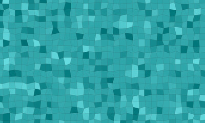 Fototapeta na wymiar irregular square tile mosaic in green tones.