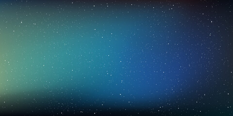 Astrology horizontal background, Starry sky colourful glow, Milky way galaxy in the cosmos, Vector Illustration.